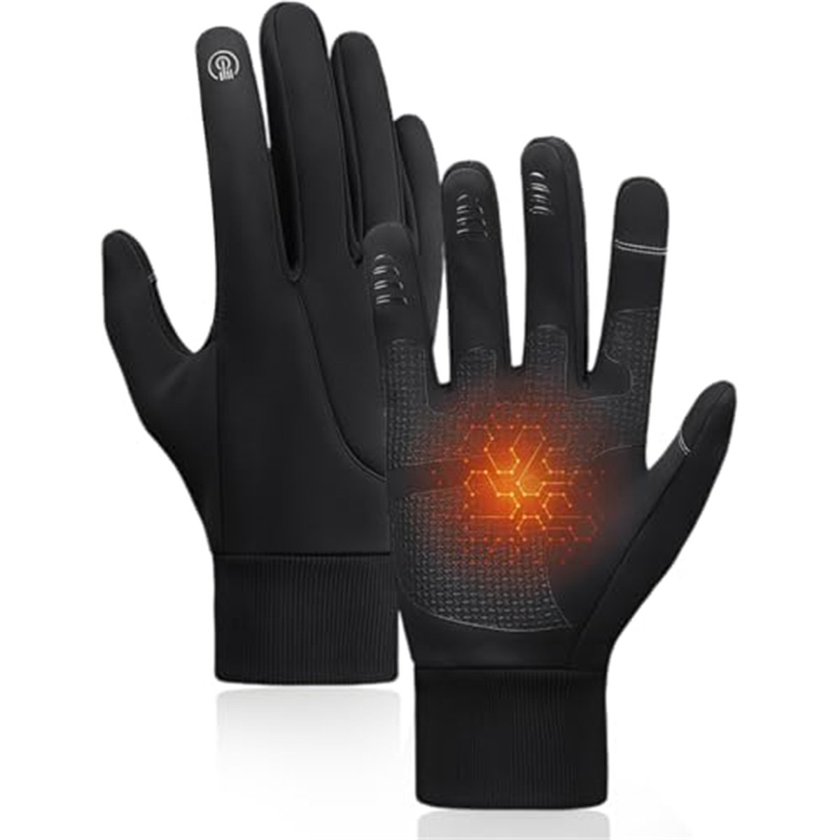 carmdering Skihandschuhe Winterhandschuhen Thermohandschuhen Touchscreen Compatibel Winddicht En Waterafstotend Zachte Synthetische Stoff Ademend En Lichtgewicht Ideaal Voor Diverse Sporten 1 Paar Zwart