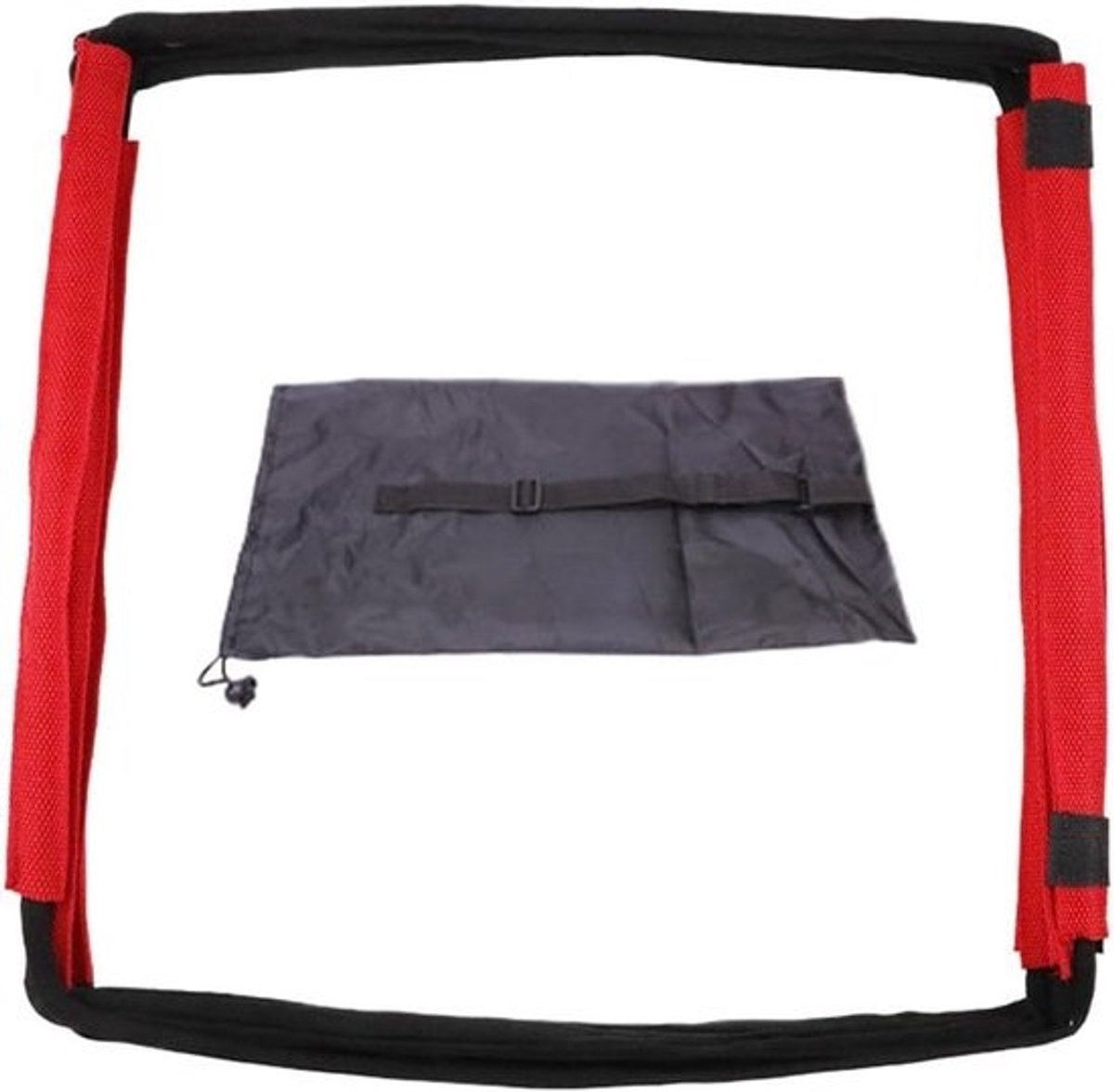 Sport Behendigheid Ladder - Snelheidstrainer Voetbal - Atletische Training - Verbeterde Mobiliteit - 40.3 x 21.9 x 10.1 cm - Rood