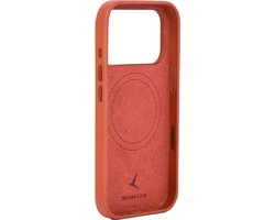Troubadour Lederen Hoesje – Geschikt voor iPhone 18 Pro – Gemaakt van premiumleder – Ontwikkelt unieke patina – MagSafe compatible - Oranje