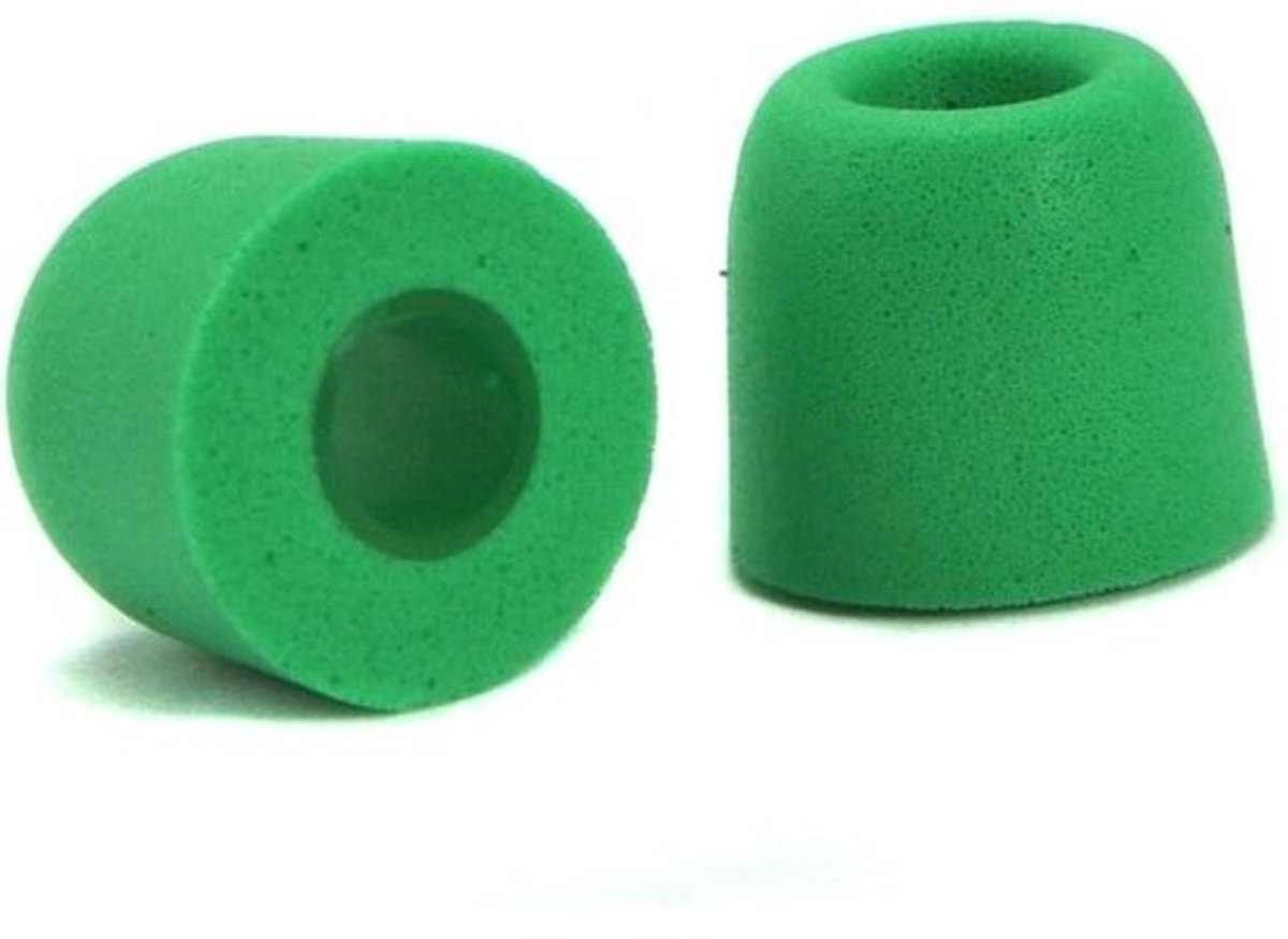 Oordopjes Vervanging - Oor Tips - Geluid Isoleren - Memory Foam - 6 Paar Medium - Groen
