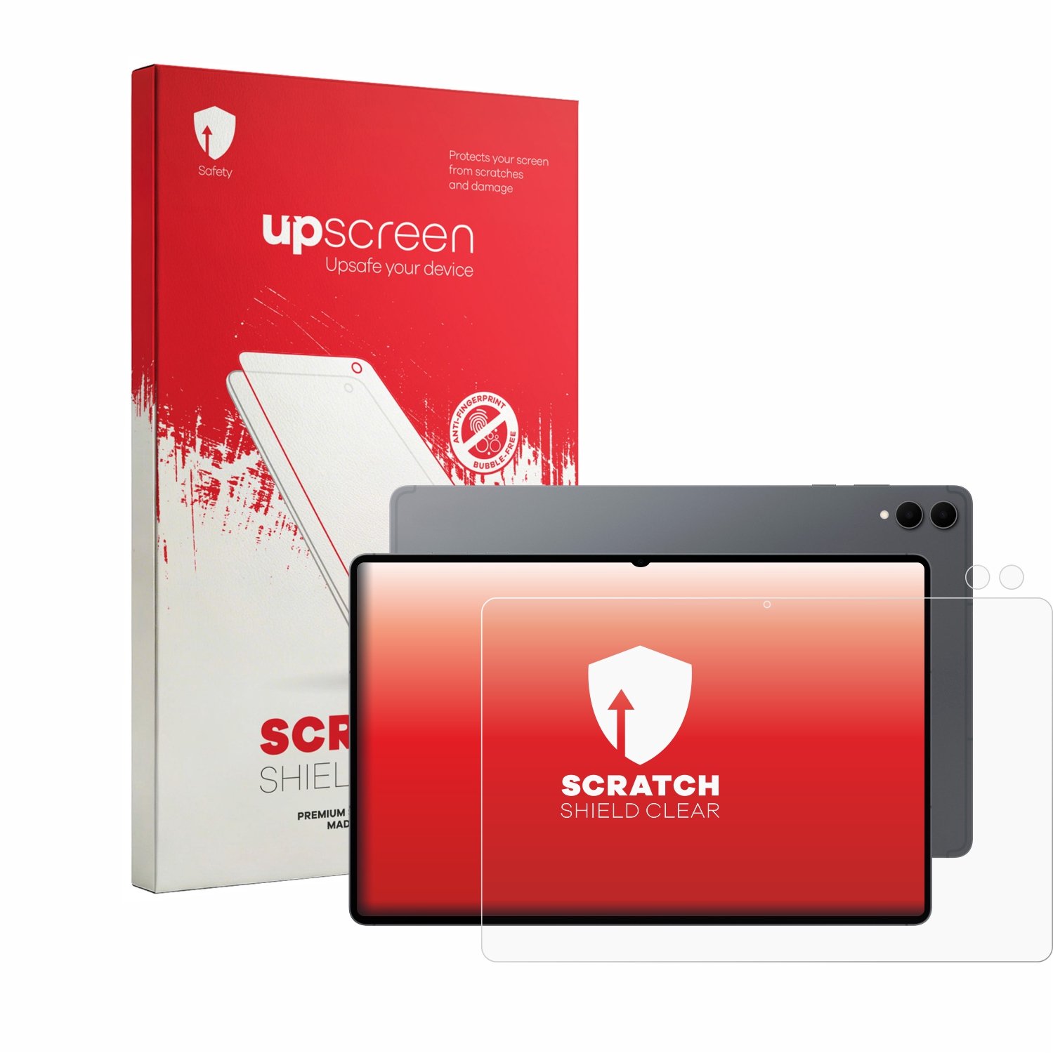 upscreen - Screenprotector voor Samsung Galaxy Tab S12 Ultra (Voor+Camera) - Folie Beschermfolie transparant