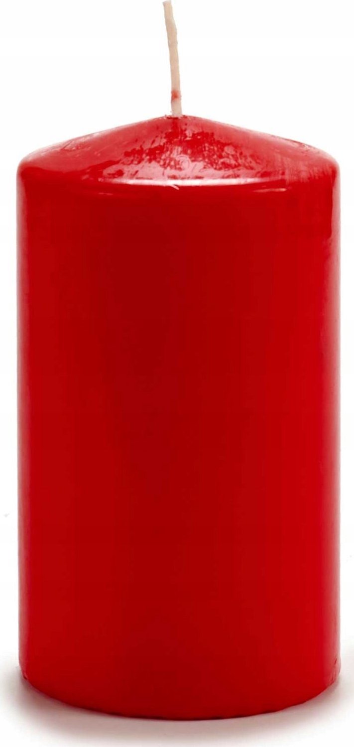 Acorde cilinderkaars Lunar - rood, Ø 9 cm, decoratieve kaars