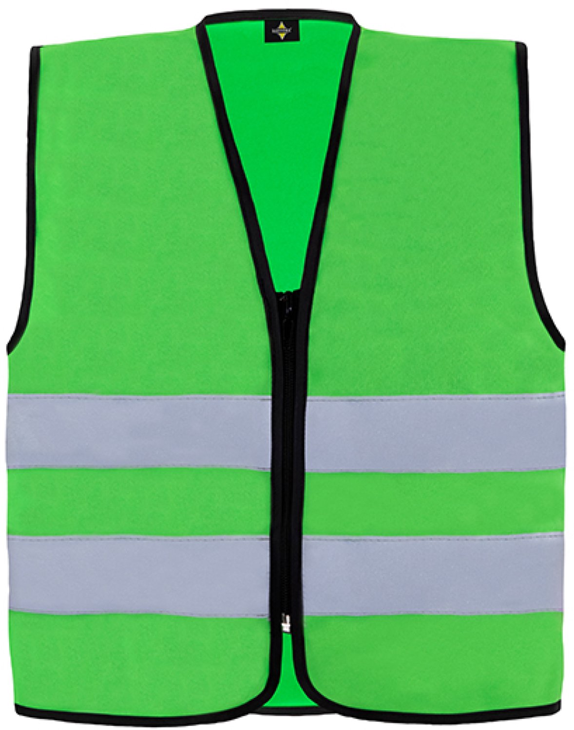 Korntex Hi-Vis Safety Vest Cologne With Front Zipper KX217 - green - S