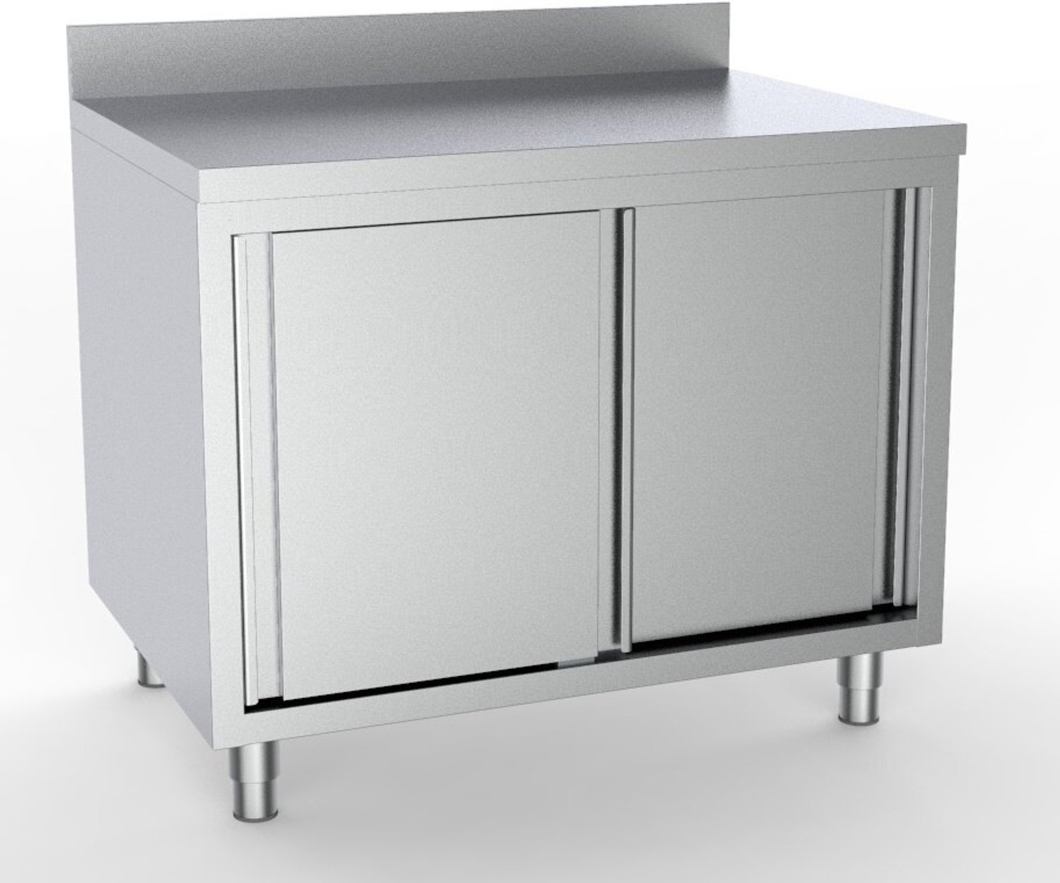 700 Werktafel Schuifdeuren Rand 2000, combisteel 7333.0246 - Horeca & Professioneel