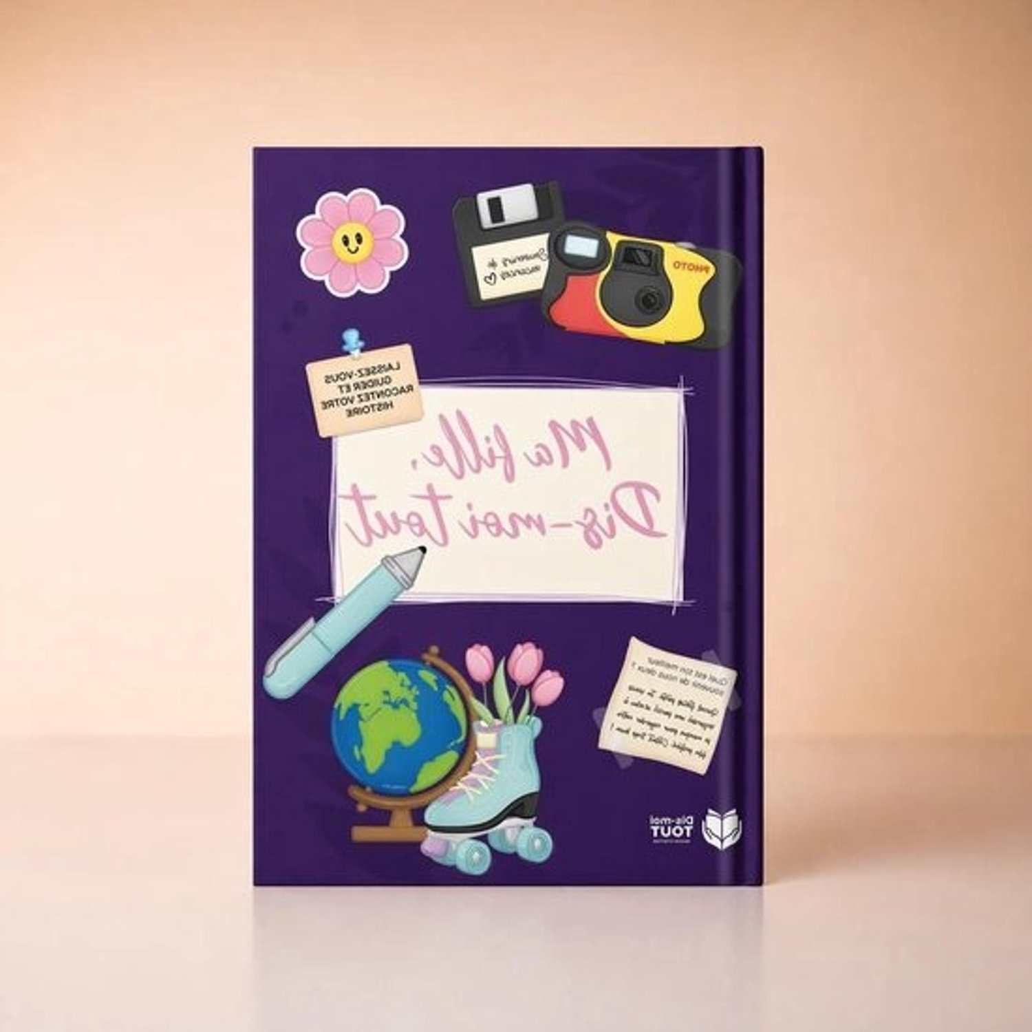 Interactief dagboek - Vragen- en herinneringenboek - Gesprekken tussen ouder en kind - Meer dan 100 vragen - A4-formaat - Wit
