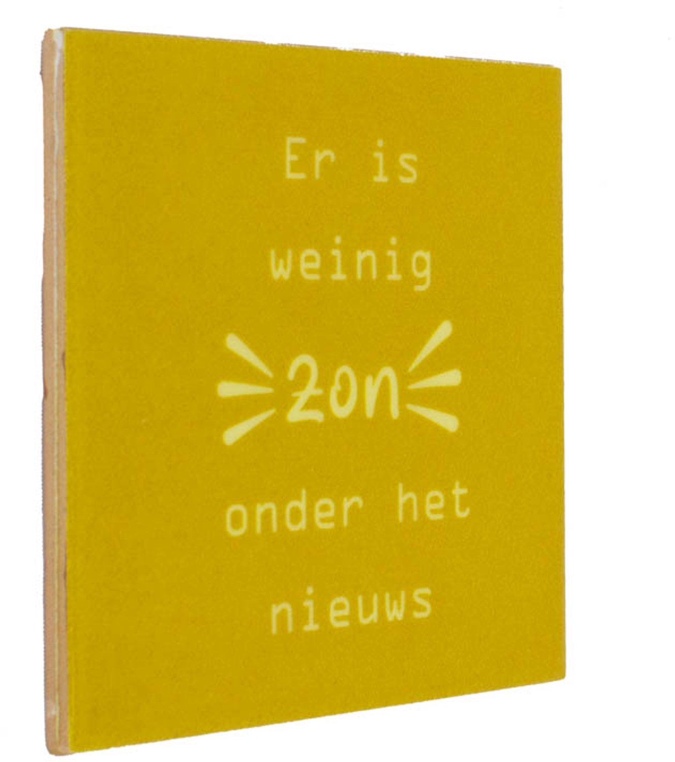 Tegeltje Zon onder het nieuws