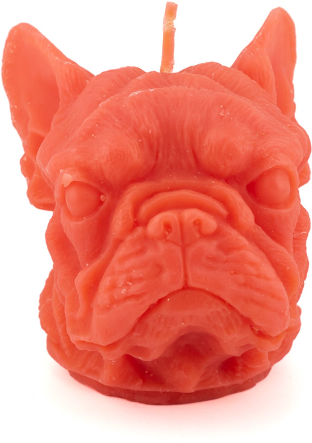 Kaars bulldog oranje