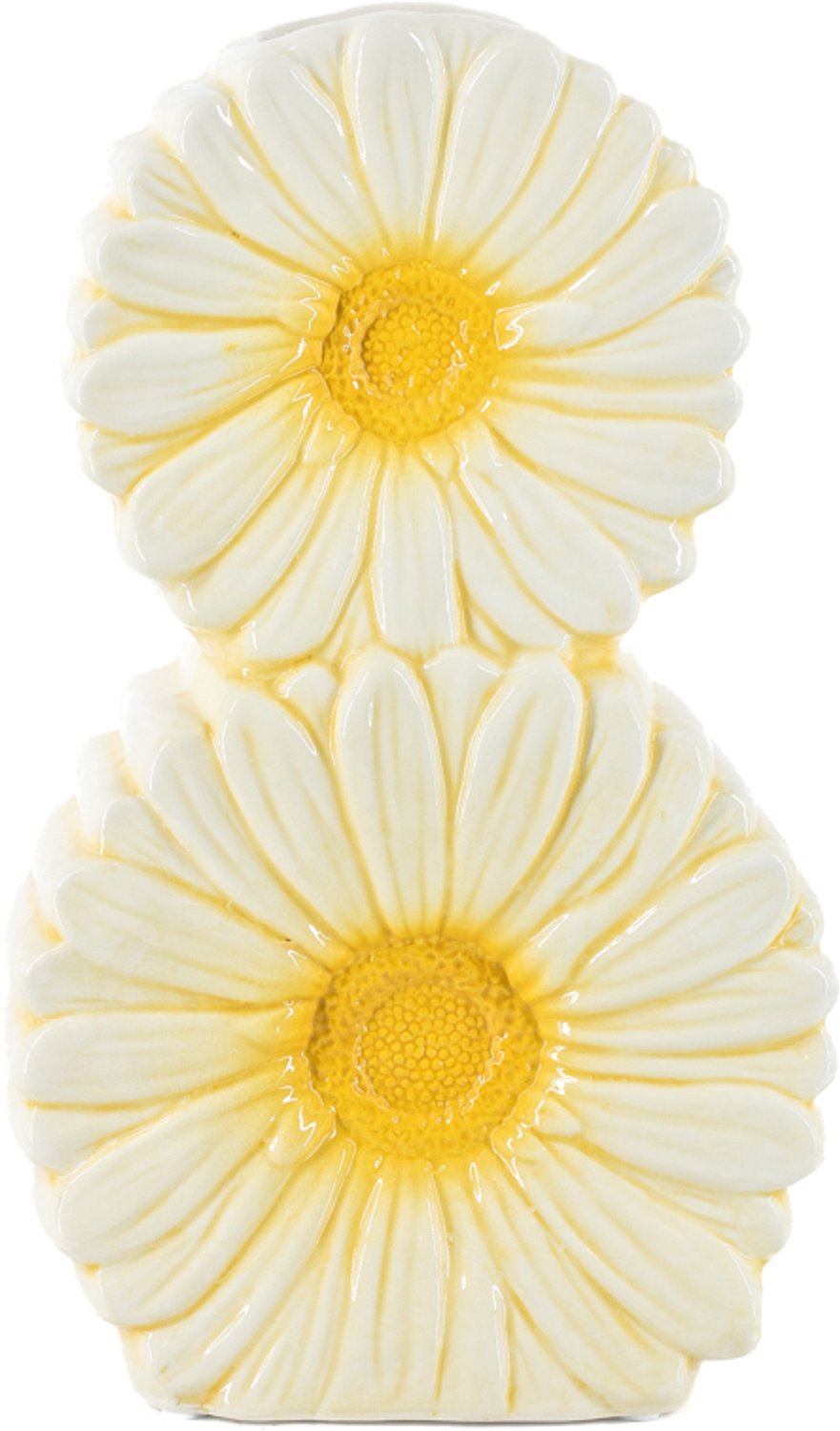Aardewerk vaas Daisies