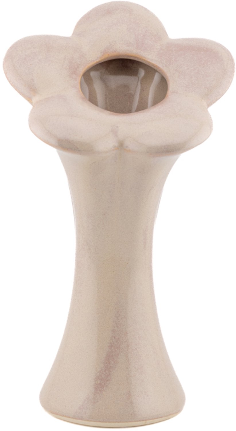 Vaas bloem beige M
