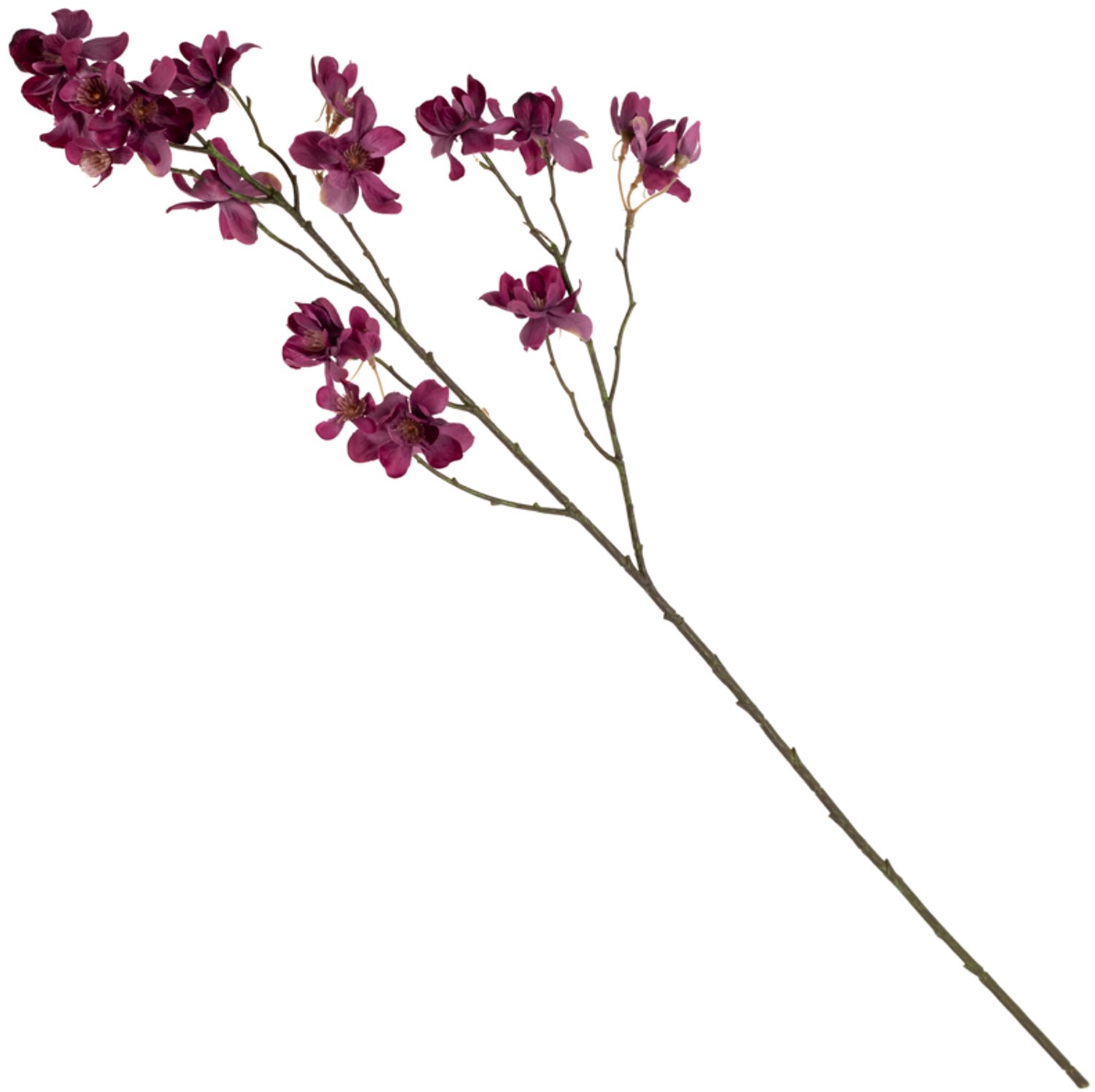 Kunstbloem kersenbloesem 82cm paars
