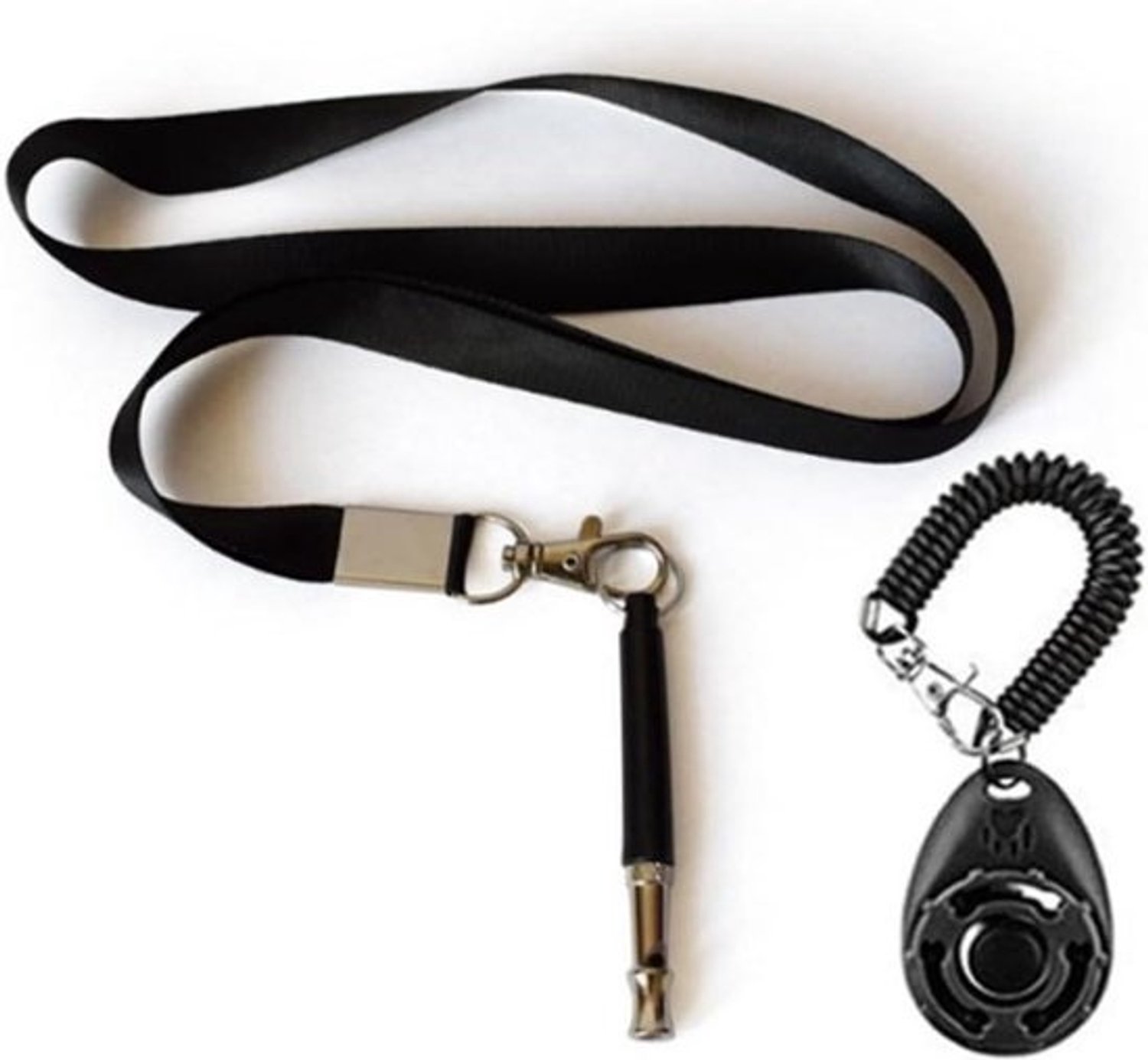 Honden Trainings Clicker - Clicker voor huisdieren - Gedrag trainen - Inclusief polsband - 50 cm - Zwart