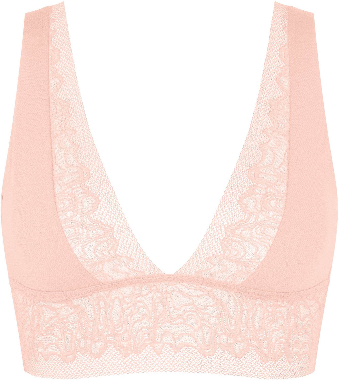 ESOTIQ V0986-30X - Kantenbralette - Lichtroze - Zonder beugel - Driehoekige cups