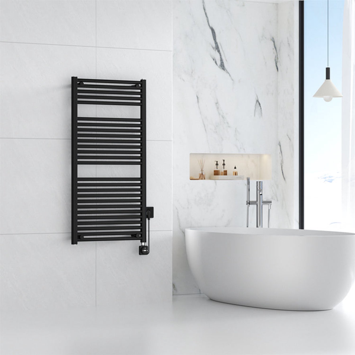 Wiesbaden Elara Elektrische Radiator Smart WiFi 76,6 x 45 cm - Glans Wit – foto 7