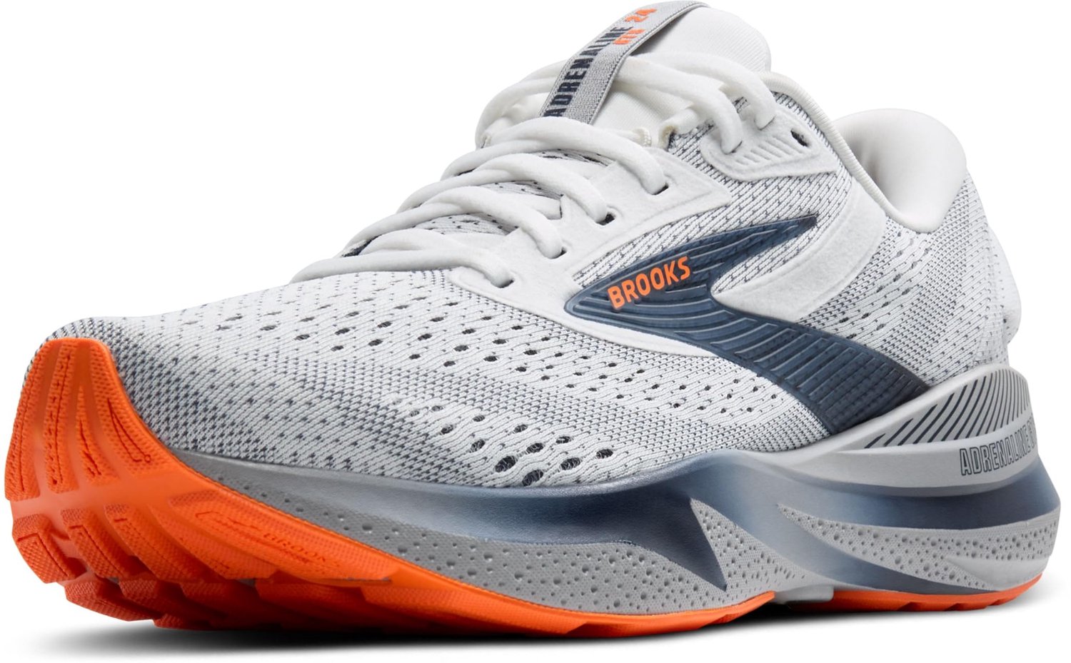 Brooks Adrenaline GTS 24 - Hardloopschoenen - Heren - White/Peacoat/Alloy - Maat 48.5 D