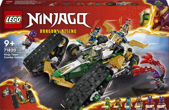 LEGO 71820 NINJAGO Ninjateam combivoertuig 4-in-1 Speelgoed voor Kinderen