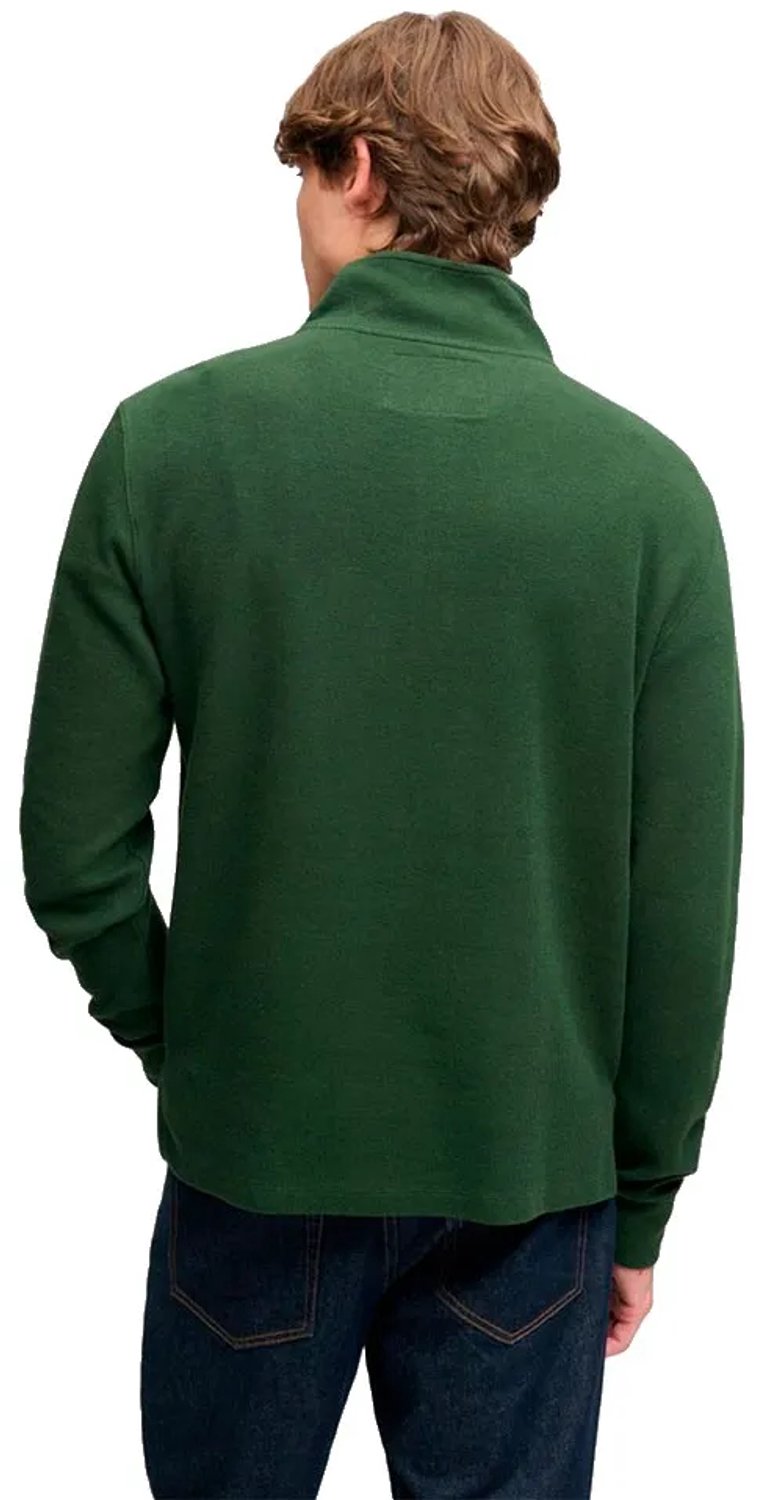 Superdry Garment Dye Rib Sweatshirt Met Halve Rits S Man Mountain View