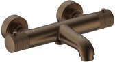 STRIA Thermostatische badmengkraan - Opbouw 150mm hartafstand - Geborsteld bruin brons