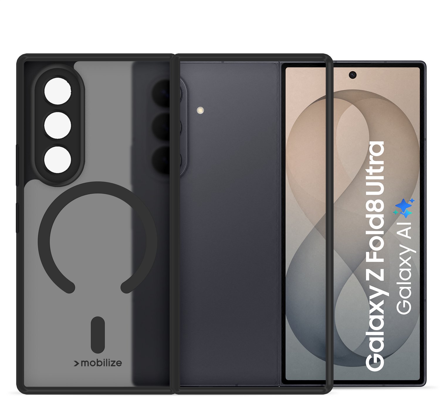 Mobilize MagSafe Compatible Hybrid Case - Geschikt voor Samsung Galaxy Z Fold8 Ultra 5G - Black