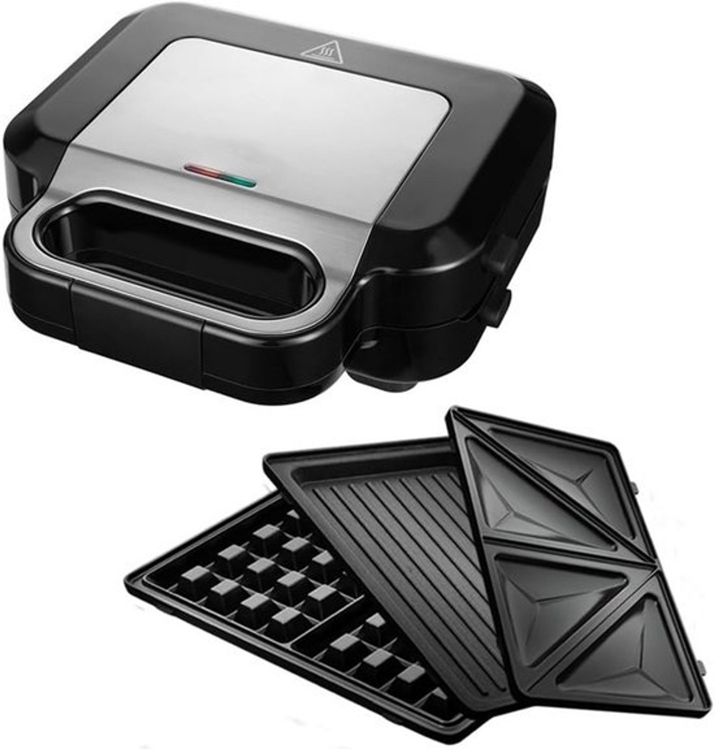 ApexArte® Wafelijzer met verwisselbare platen - Contactgrill - Tosti-apparaat