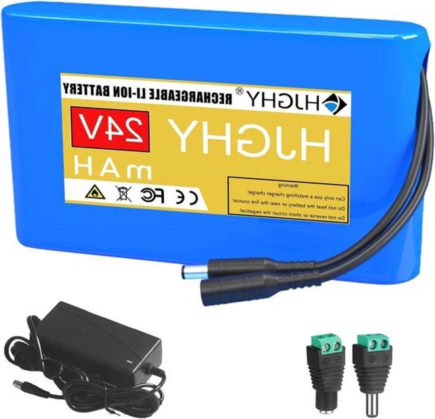 Draagbare buitenaccu - Lithiumbatterij - Apparaten voeden - Hoge capaciteit - 24V tot 21000mAh - Zwart