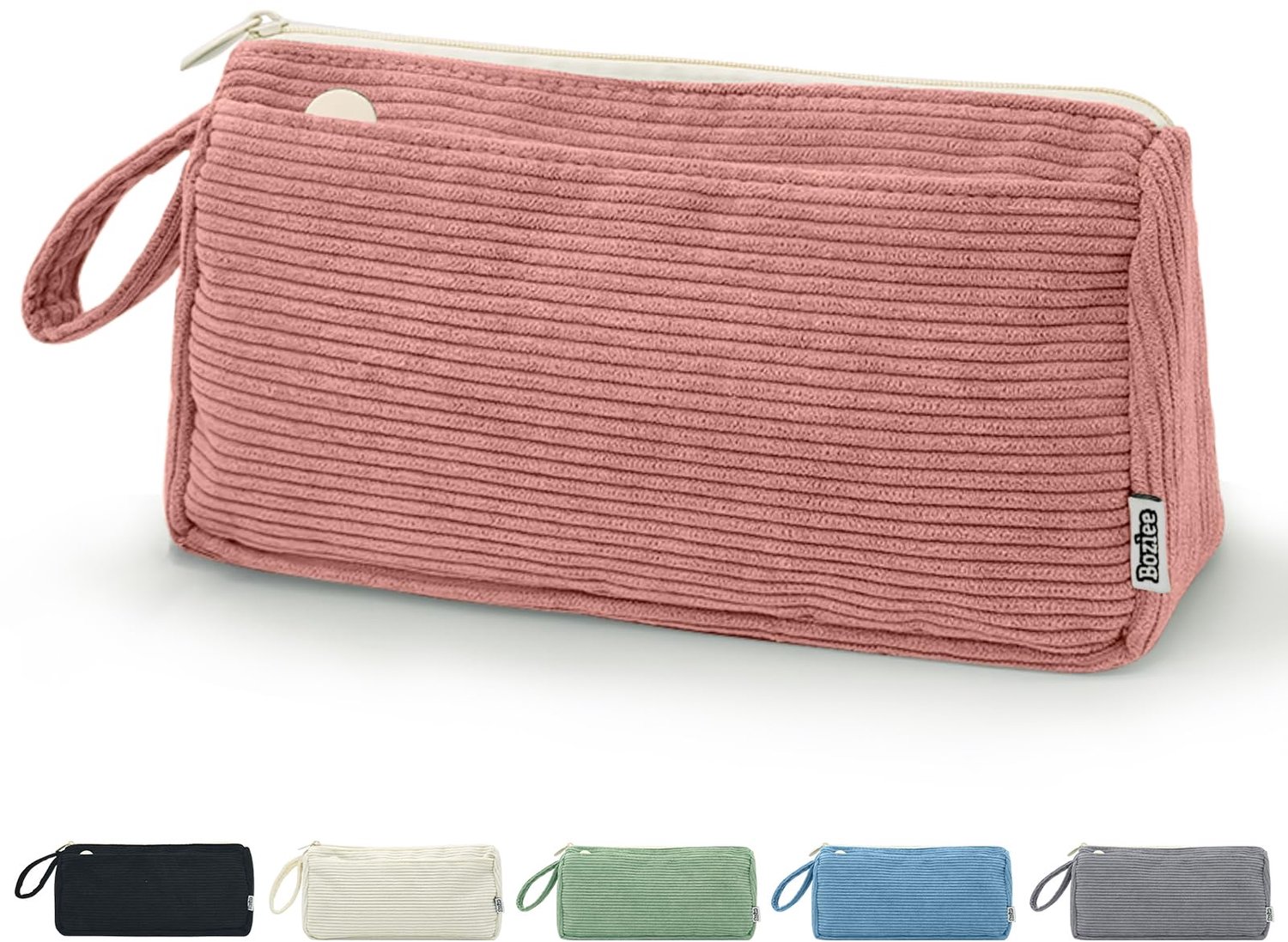 Etui van Corduroy - Pennenzak voor School & Kantoor - Meisjes & Tieners - Roze