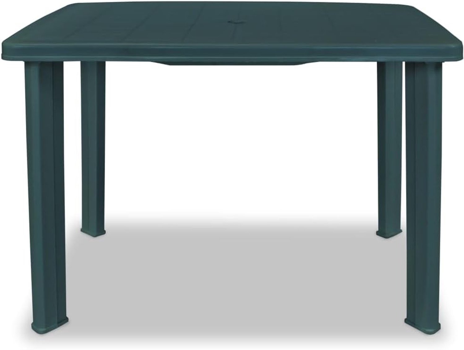 Tuinmeubeltafel 101 x 68 cm - kunststof - groen - ideaal voor terrassen - Vemera