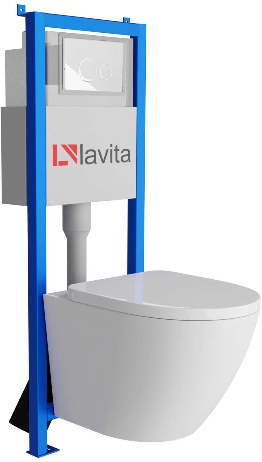 LAVITA complete toiletset SOFI LAV 101 LAV 200.4.1 randloos wit