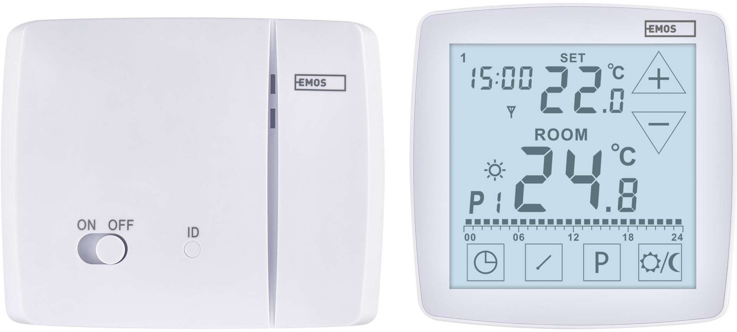 EMOS Programmeerbare draadloze OpenTherm-kamerthermostaat P56A11, P56A11