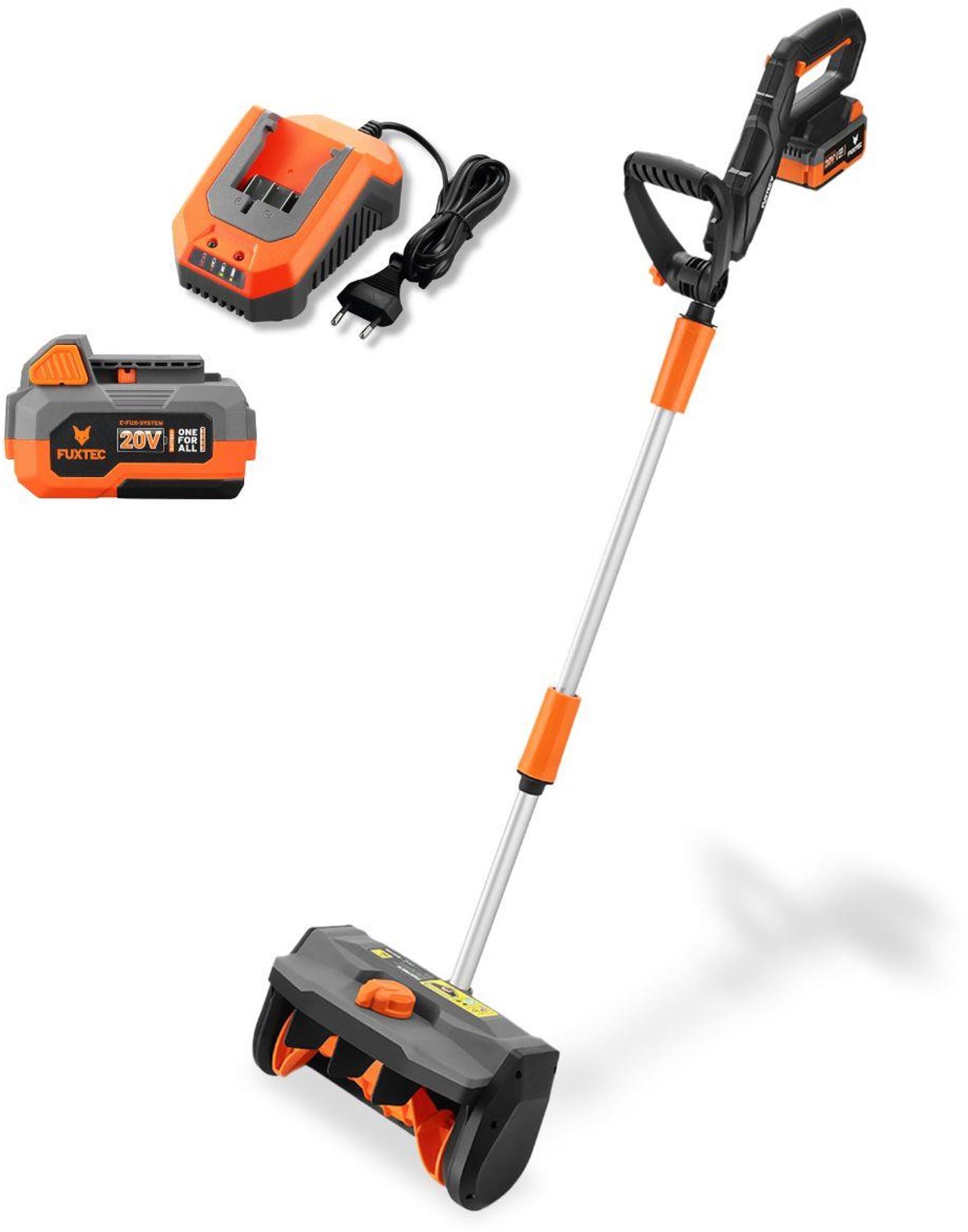 FUXTEC accusneeuwblazer FX-E1SCH20SET, 20V Li-Ion accu met lader, 30 cm werkbreedte, 6 m afvoerbereik, 300 W motorvermogen, licht en handig