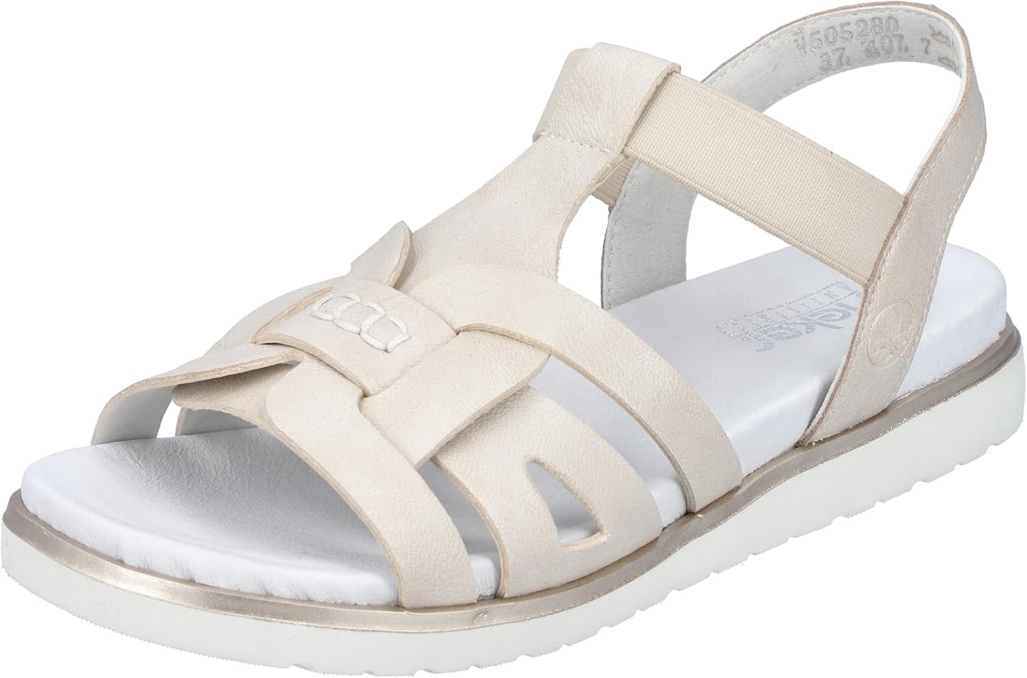 Rieker V5052 Dames Sandalen Comfortabel & Lichtgewicht Wit