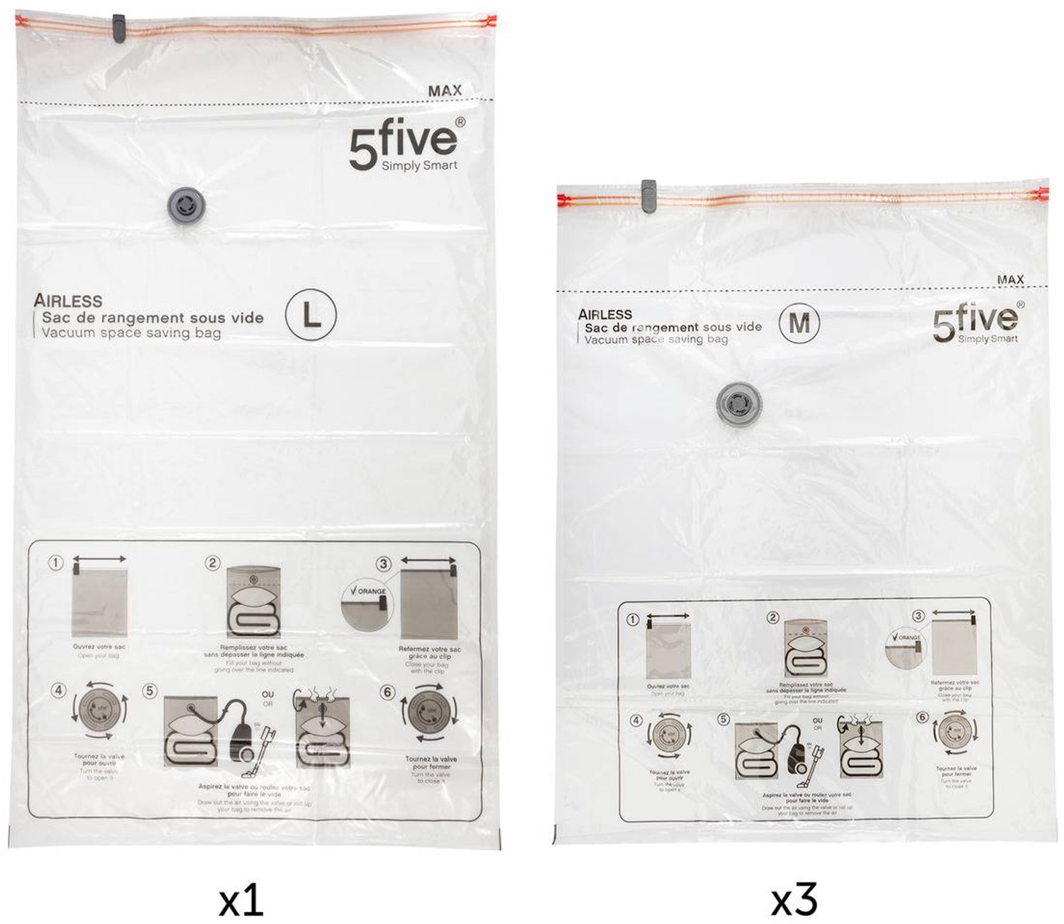 Set van 4 LAIRLESS-compressiezakken