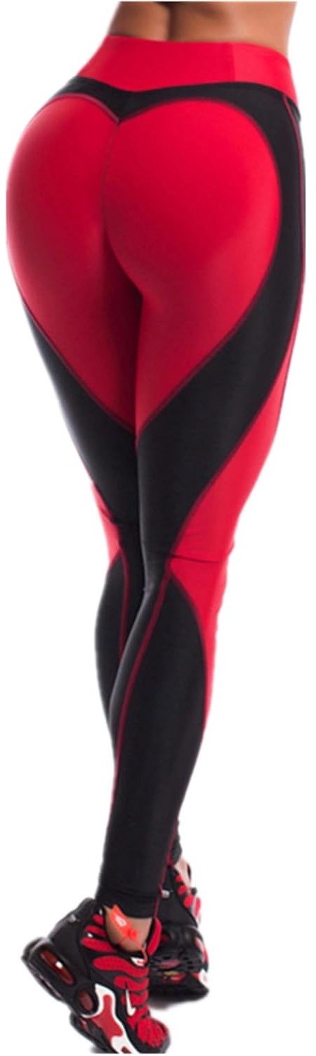 High Waist Leggings - Rood - S - Zachte Elastische Sportbroek voor Dames