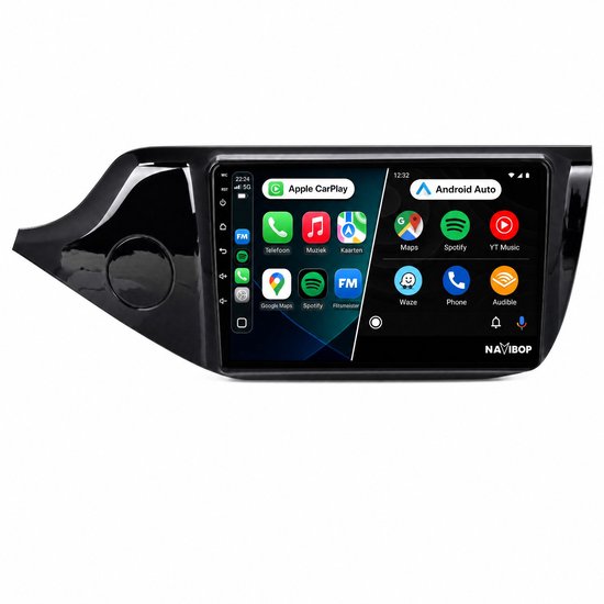 Navibop Autoradio geschikt voor Kia Ceed 2012 t/m 2018 - Draadloos Apple CarPlay & Android Auto - 9 inch touchscreen - Android 15 - 4GB/64GB - Navigatie - Bluetooth - DAB+ ready - 2 din - 2012 2013 2014 2015 2016 2017 2018