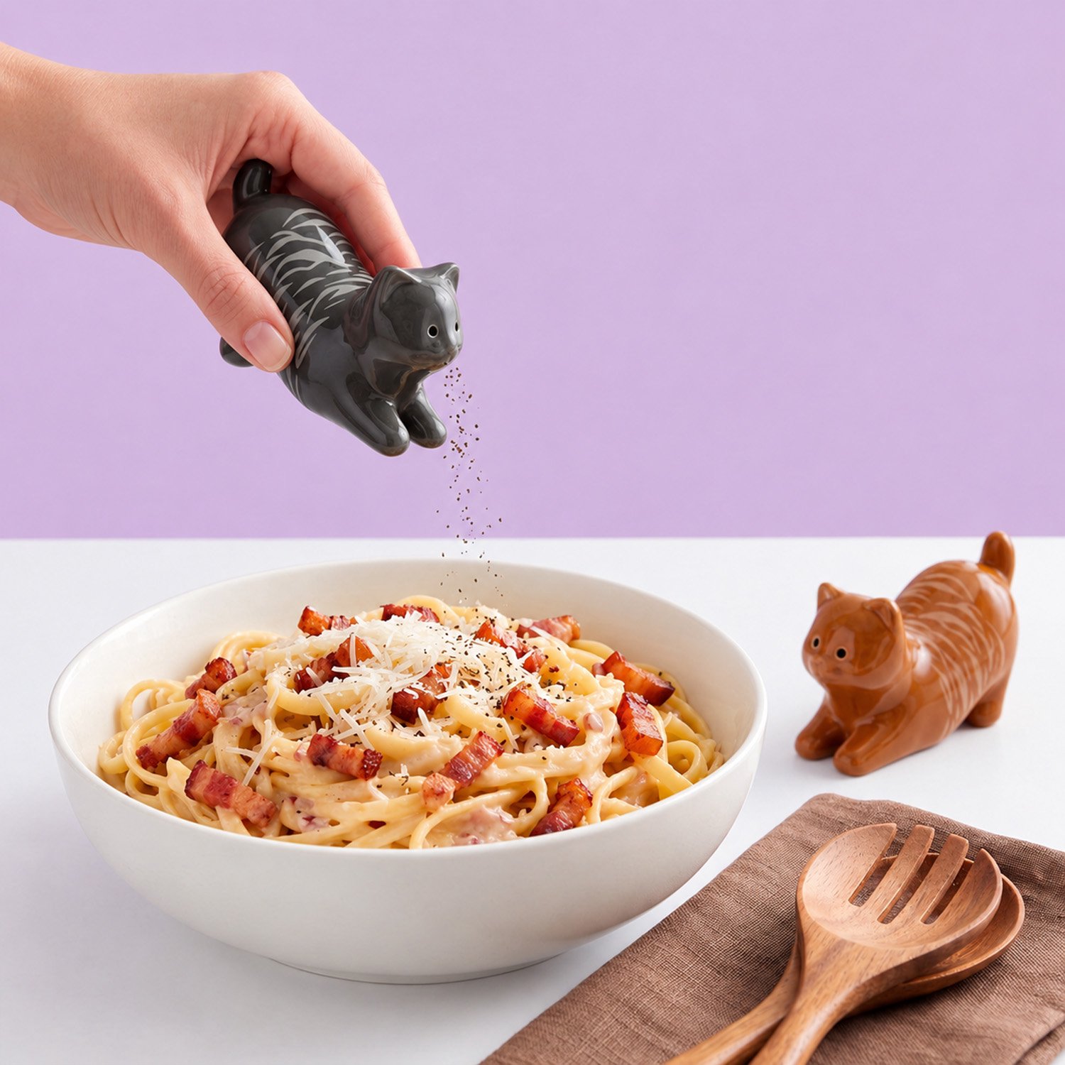 Katten peper- en zoutstel van Fisura