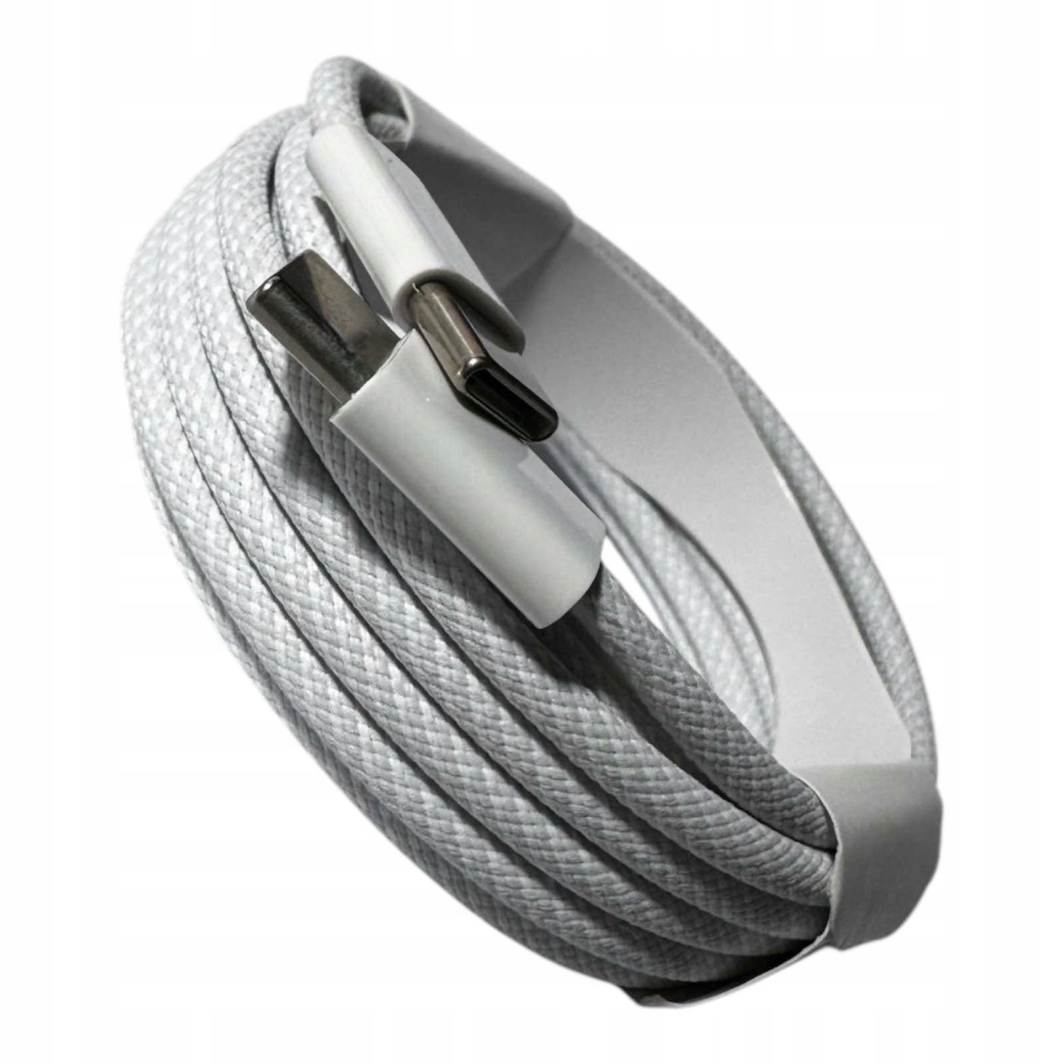USB-C naar USB-C Kabel | 2m | 60W | Nylon | Wit