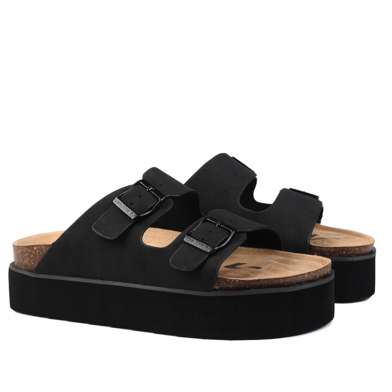 Dames Platform Slippers Zomerse Strand- en Casualschoenen Zwart