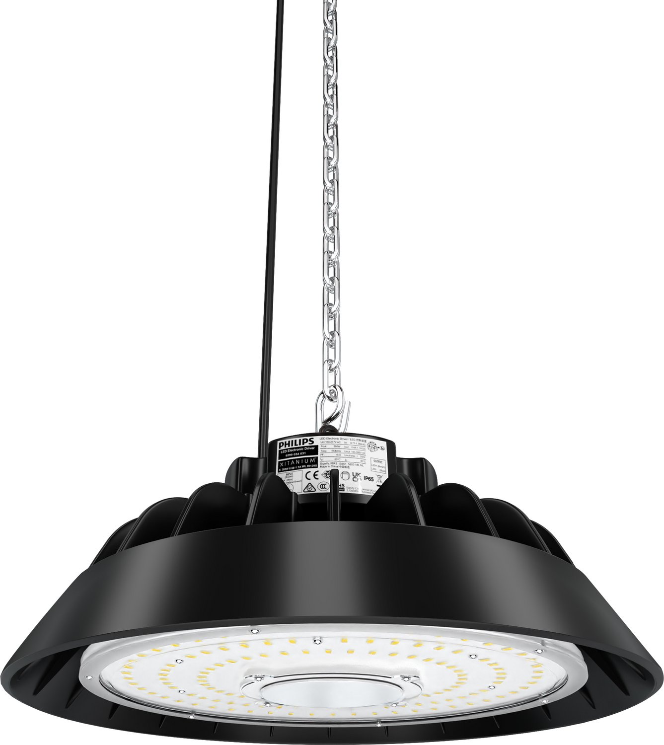 UFO LED Highbay 200W 28000lm - Warmwit 3000K - Philips driver dimbaar - 230V - 5 jaar garantie