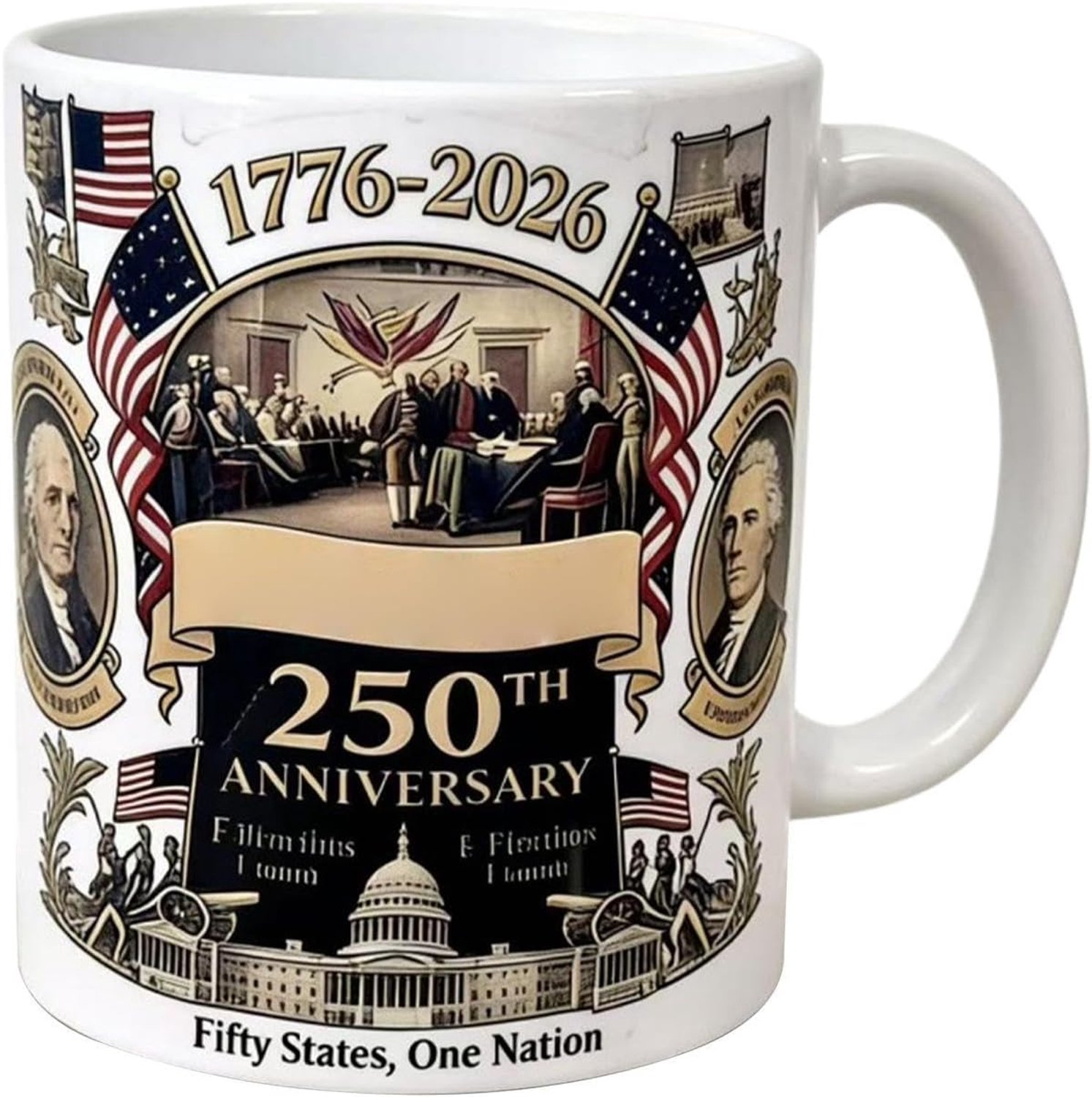 250e verjaardag bekers - patriottische keramische dranken, 1776-2026, voor thuis, kantoor, appartement, boerderij, hotel, café, woonkamer, patriottisch water, kantoor, huis, Ap