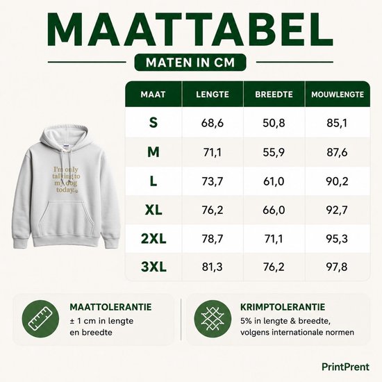 Hond Hoodie – Ik Praat Vandaag Alleen Met Mijn Hond – Dierenliefhebber Outfit – Unisex Hoodie voor Dames & Heren – Leuk Cadeau — cadeau in Mode & Accessoires - foto 4