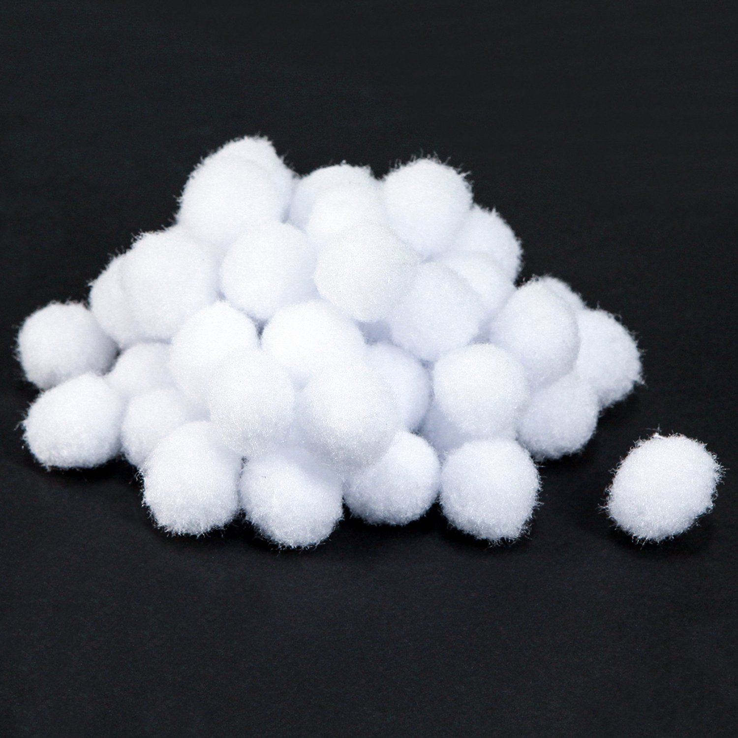Decoratieve sneeuwbal mini Ø2cm witte sneeuwbollen 320 stuks 4 zakken