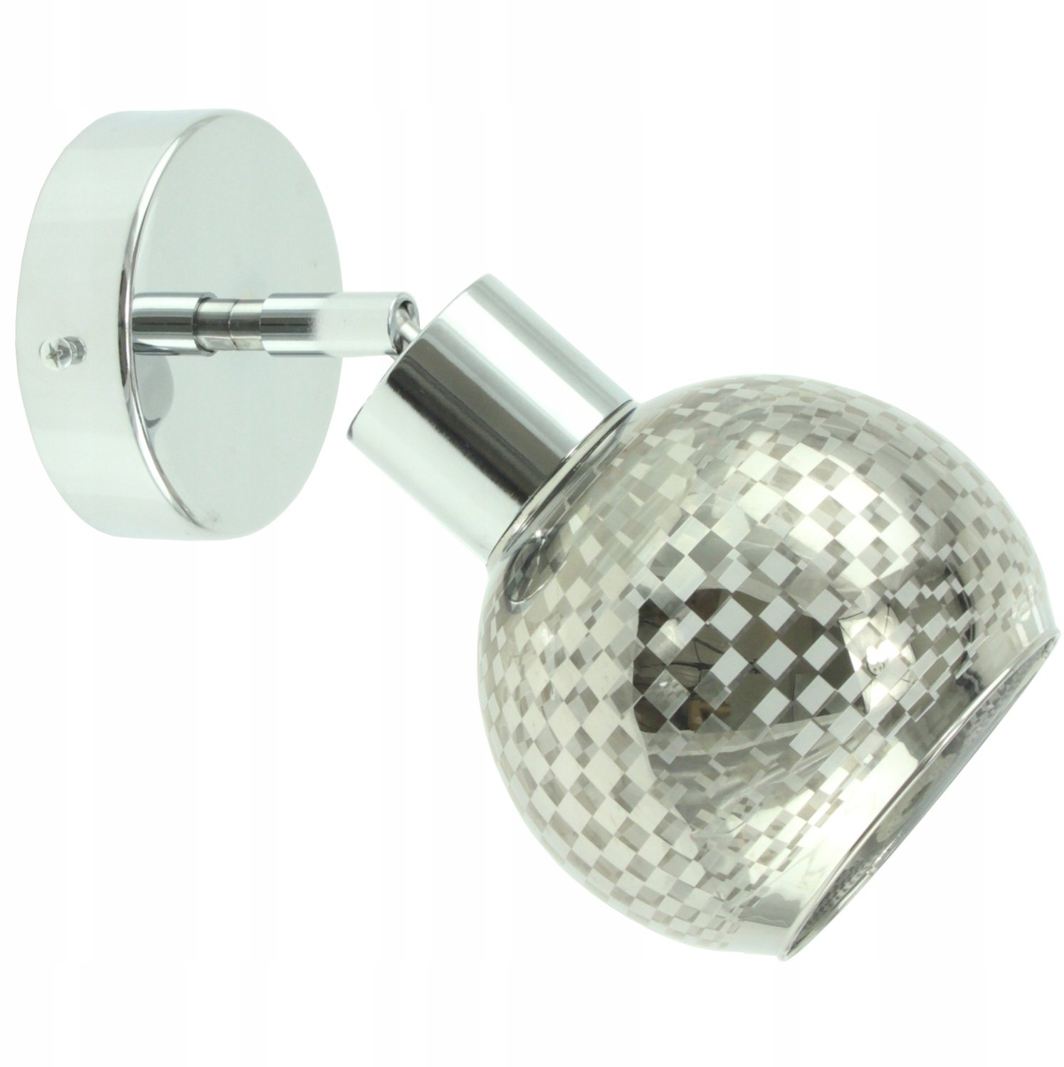 Moderne Plafondlamp PLUTON 1 - Chroom, Wandlamp, Hanglamp