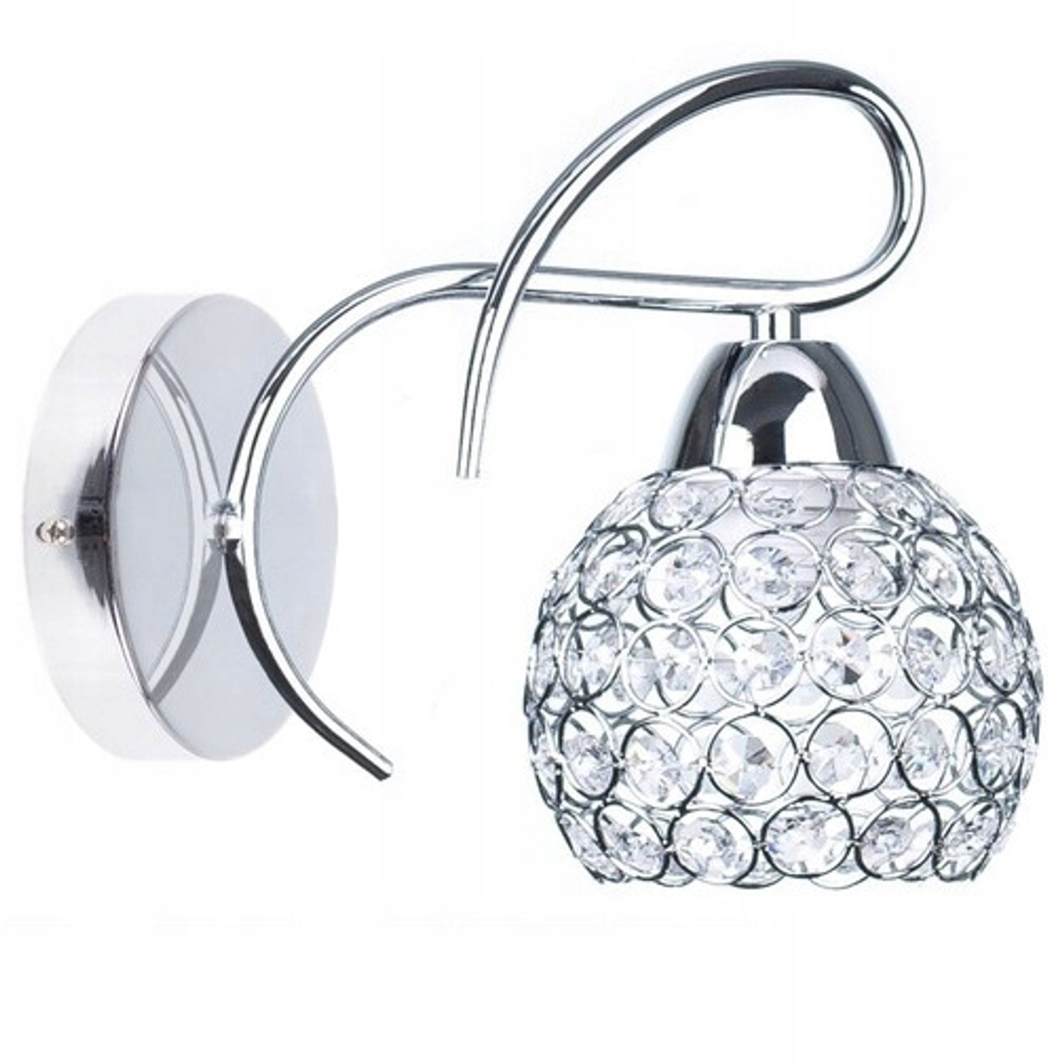 PASSION 1 Wandlamp LED Chroom Kristal E27
