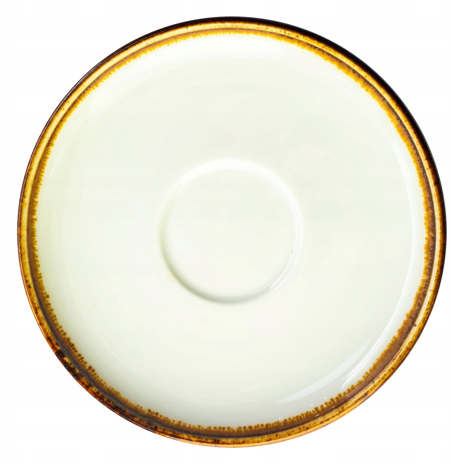 Verlo Slow Schotel voor Koffiekopje, 15 cm, Porselein, Rustiek Design