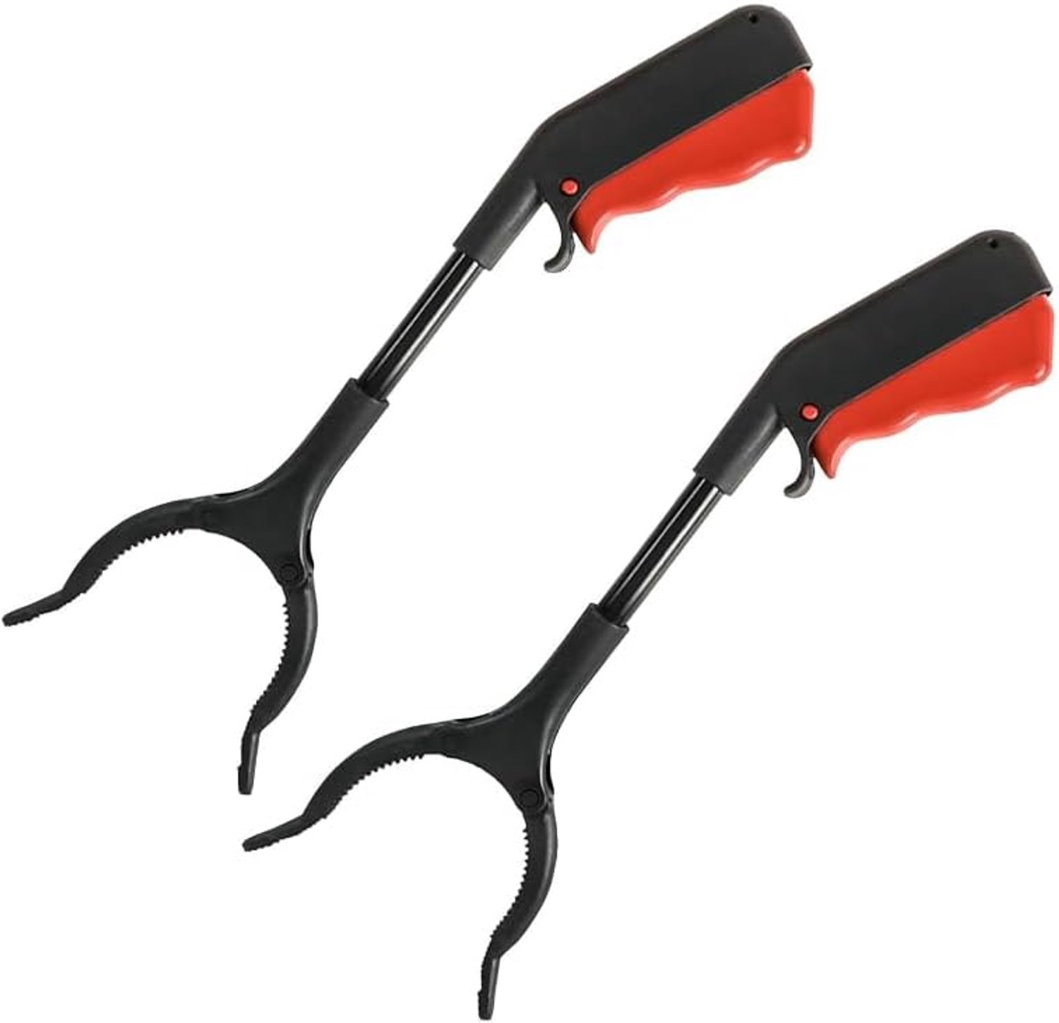 Set van 2 grijptang, afvalgrijper, hefhulp, 30 cm, ABS, licht en robuust, voor huishouden, tuin, auto, kantoor, camping, kinderen en senioren, zwart