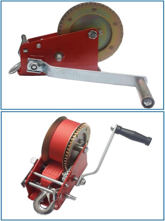 Kettingtakel, hefboomlier, handlier van 1360 kg, gespoten rode gegalvaniseerde nylon kabellier voor industriële omgevingen en toepassingen — afbeelding 5