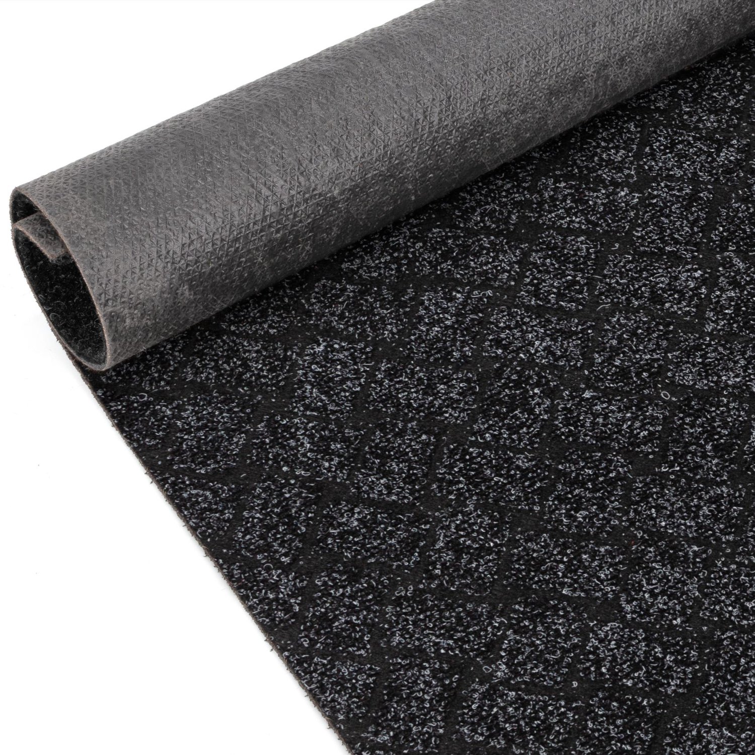 ANRO Loper Melbourne Zwart 400x100cm – Schoonloopmat Gangloper Vuilvangmat Antislip Op
