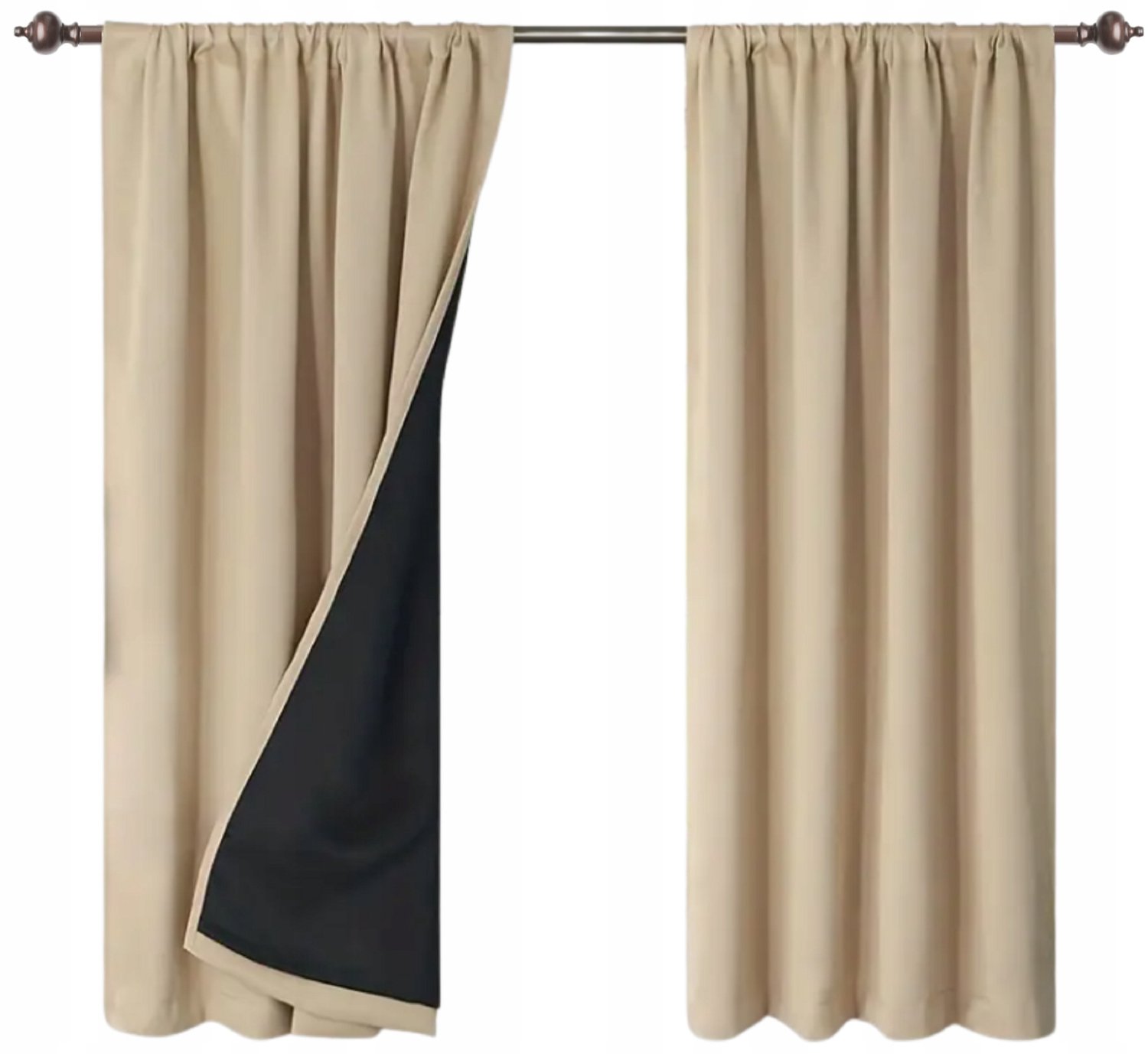 NOW-ART Verduisterende Gordijn 145x240cm - Beige - Stijlvol & Functioneel