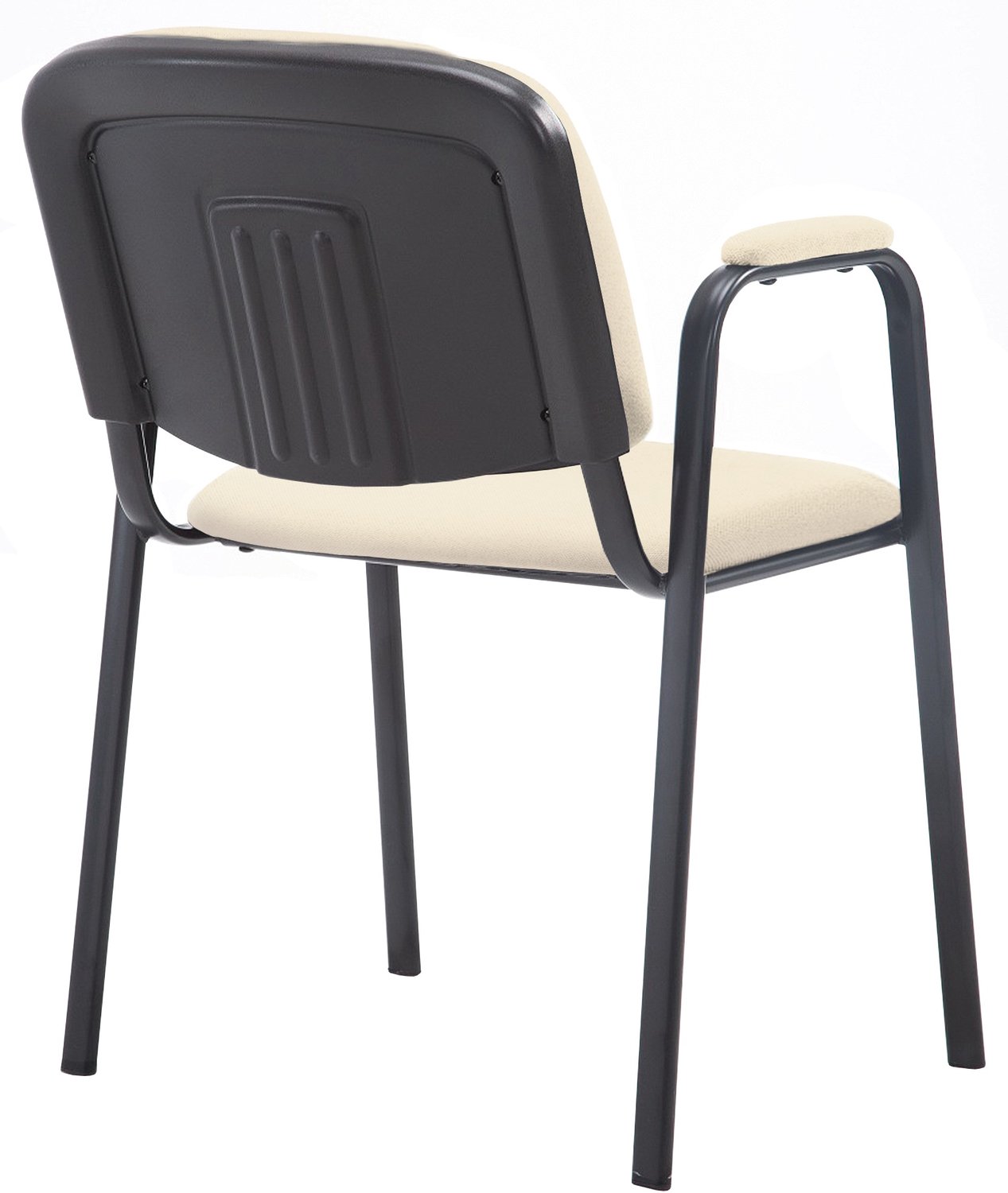 Luxe Comfort Bezoekersstoel - Stof - Crème Stof/creme