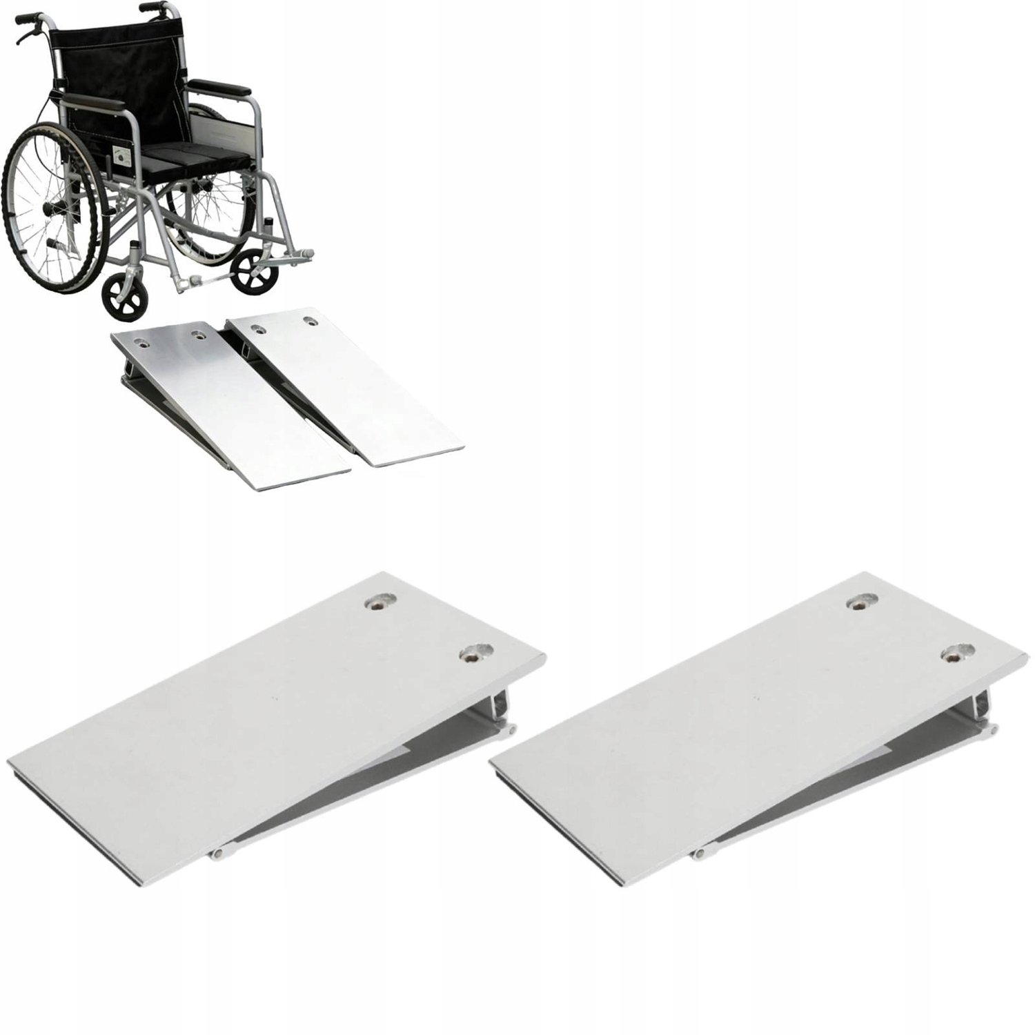 Aluminium Drempelhulp voor Rolstoelen - 10x20x4cm