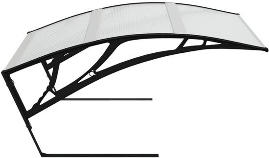 Garage voor robotmaaier, 80 x 101 x 46 cm, van polycarbonaat, zwart, beschermdak voor robotmaaier, met grondankers en montagemateriaal — afbeelding 5